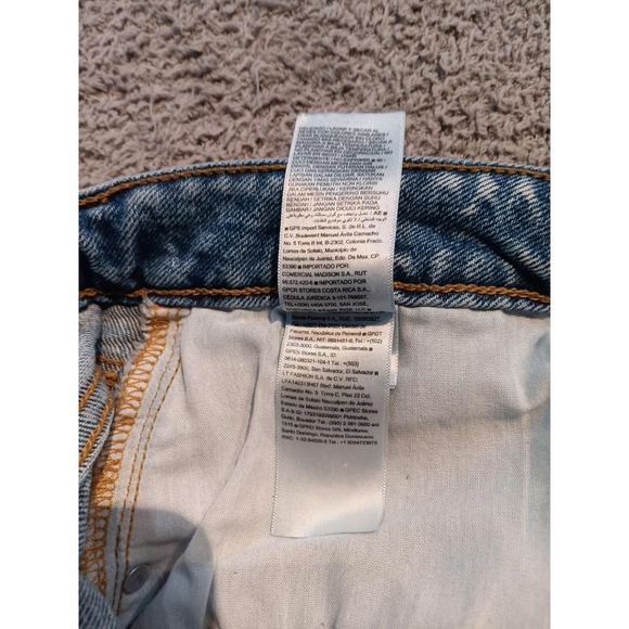 Old Navy Extra High-Rise Sky-Hi Wide-Leg Jeans Women's 12 Light Wash Raw Hem - Picture 9 of 10